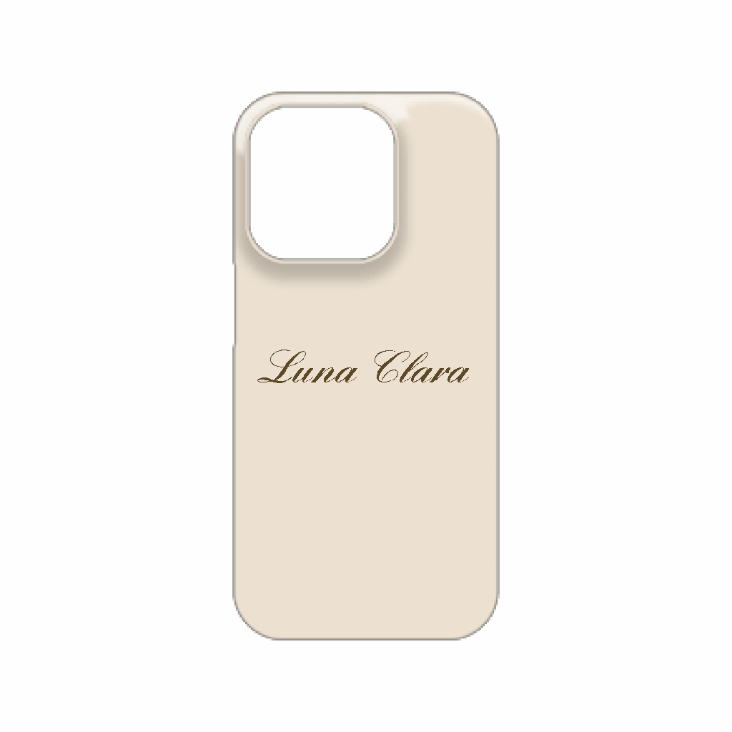 iPhone 15 Pro LUNA CLARAくすみベージュ ハードカバーケース