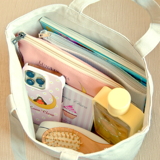 ランチサイズトートバッグ(ライトグレー)