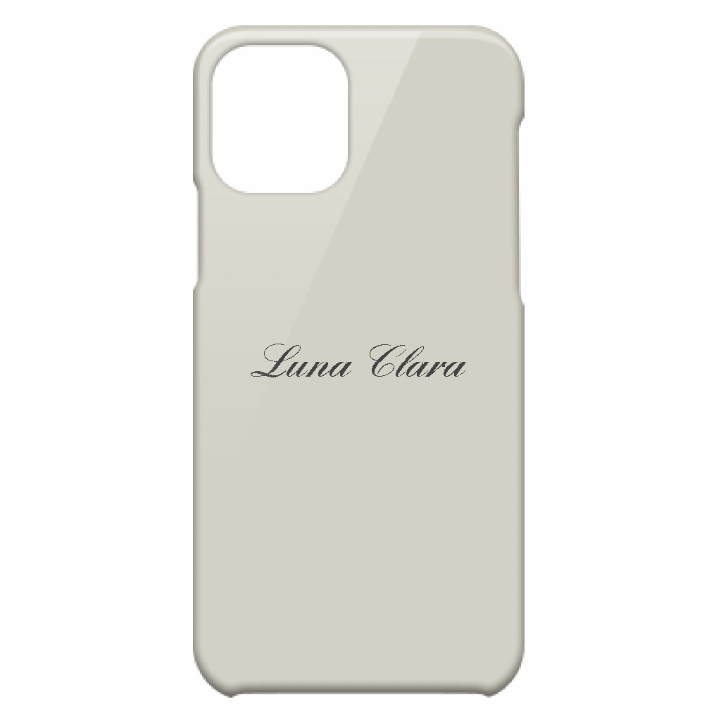 iPhone 11 Pro LUNA CLARAくすみグレー ハードカバーケース