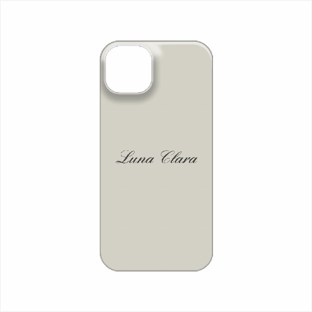 iPhone 14 Plus LUNA CLARAくすみグレー ハードカバーケース