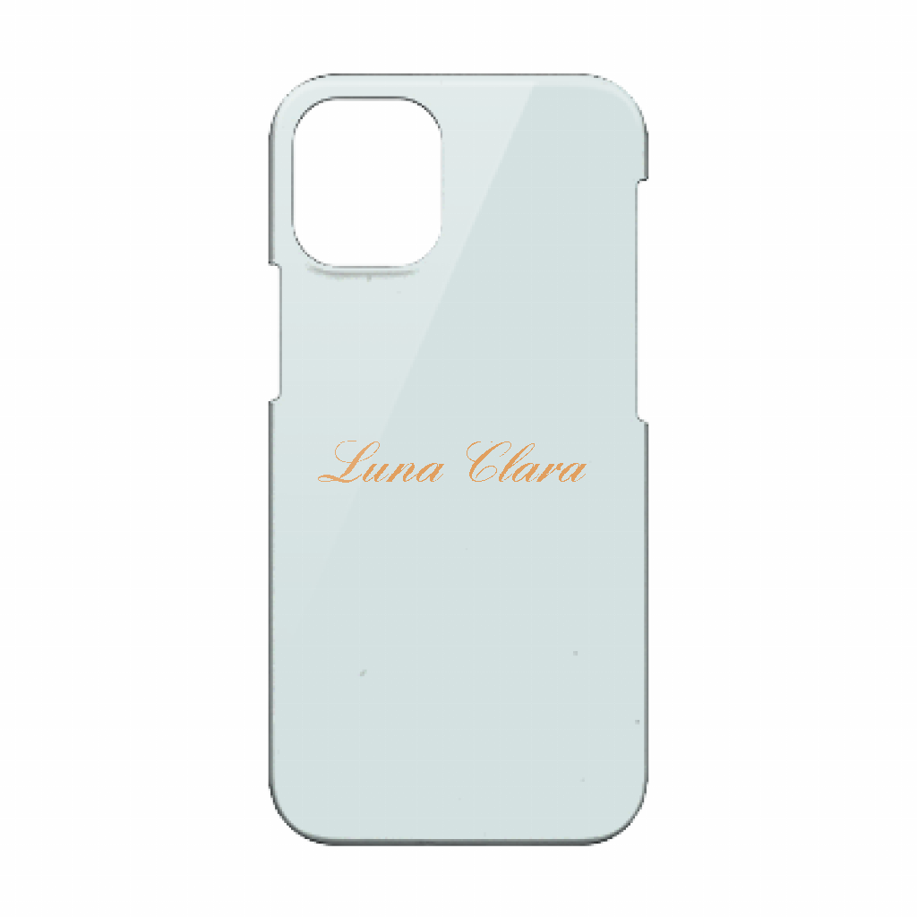 iPhone 12 mini LUNA CLARAくすみブルー ハードカバーケース