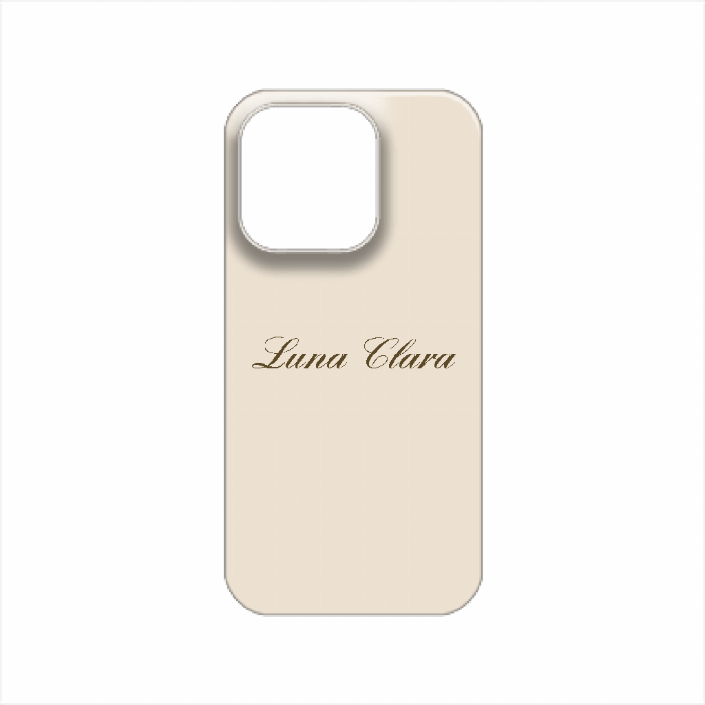iPhone 14 Pro LUNA CLARAくすみベージュ ハードカバーケース