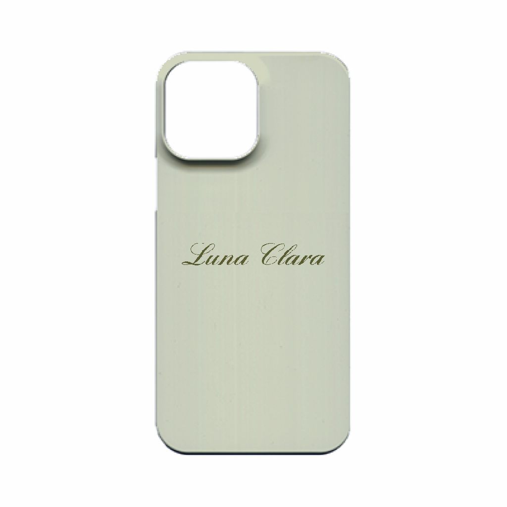 iPhone 13 Pro Max LUNA CLARAくすみグリーン ハードカバーケース