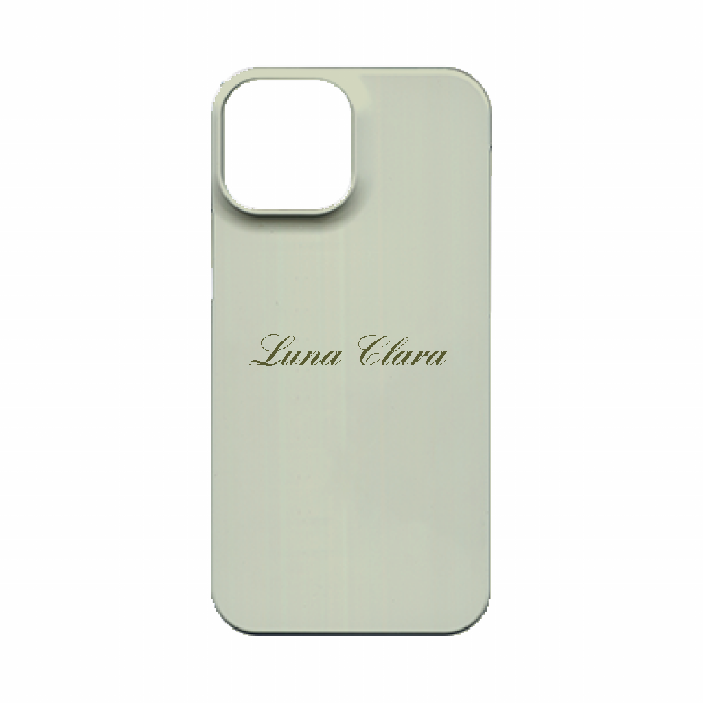 iPhone 13 mini LUNA CLARAくすみグリーン ハードカバーケース