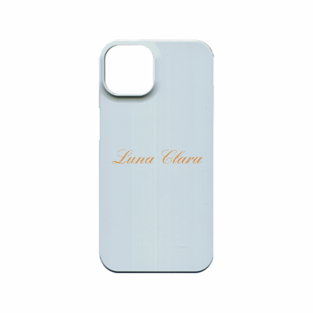 iPhone 13 LUNA CLARAくすみブルー ハードカバーケース