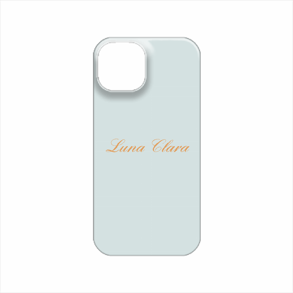 iPhone 14 LUNA CLARAくすみブルー ハードカバーケース