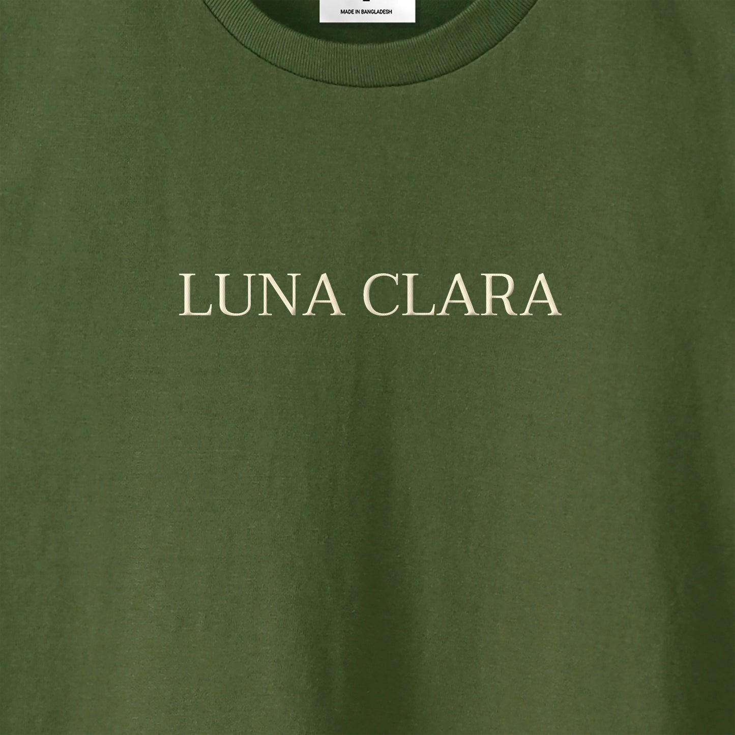 刺繍ロゴTシャツ olive-drab image