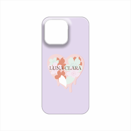 iPhone 14 Pro Max 桜のパープルハート ハードカバーケース
