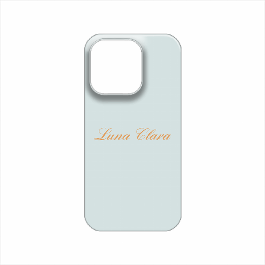 iPhone 14 Pro LUNA CLARAくすみブルー ハードカバーケース