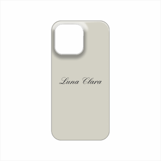 iPhone 14 Pro Max LUNA CLARAくすみグレー ハードカバーケース