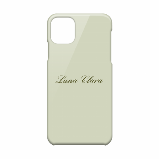 iPhone 11 Pro Max LUNA CLARAくすみグリーン ハードカバーケース