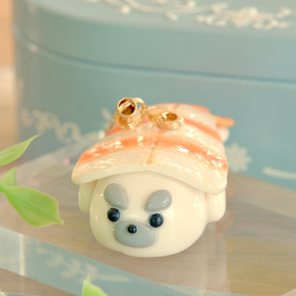蒸し海老アザラシ寿司キーホルダー