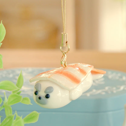 蒸し海老アザラシ寿司キーホルダー
