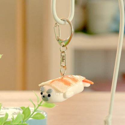 蒸し海老アザラシ寿司キーホルダー