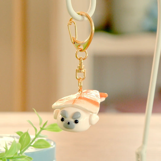 蒸し海老アザラシ寿司キーホルダー