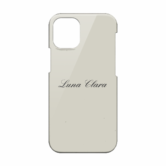 iPhone 12 mini LUNA CLARAくすみグレー ハードカバーケース