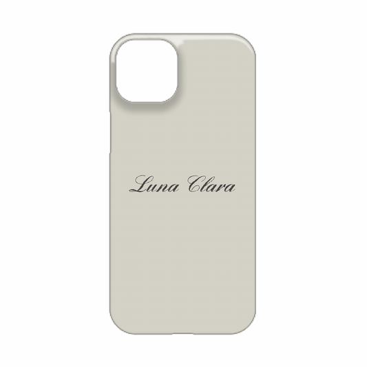 iPhone 15 Plus LUNA CLARAくすみグレー ハードカバーケース