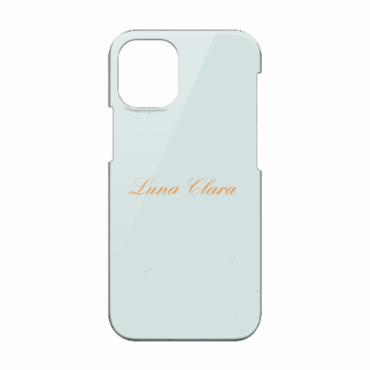iPhone 12 mini LUNA CLARAくすみブルー ハードカバーケース