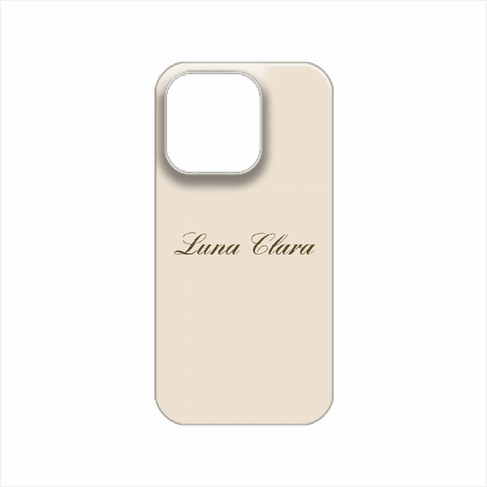 iPhone 14 Pro LUNA CLARAくすみベージュ ハードカバーケース