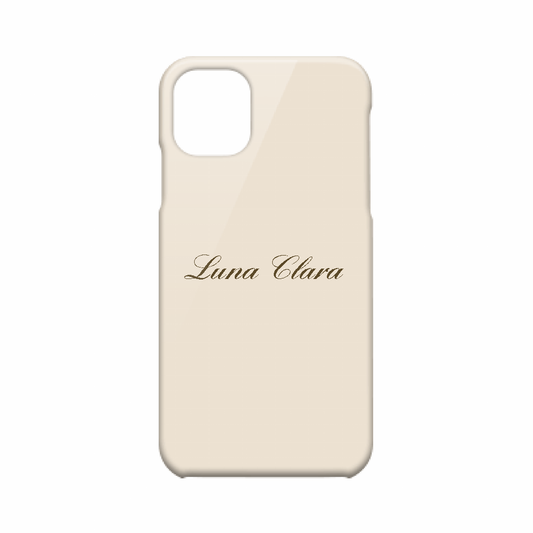 iPhone 11 LUNA CLARAくすみベージュ ハードカバーケース