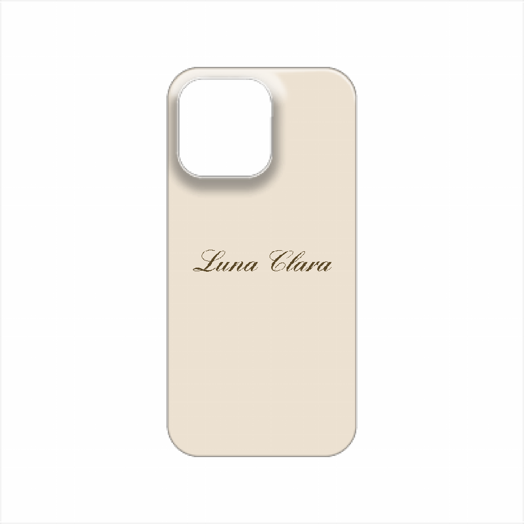 iPhone 14 Pro Max LUNA CLARAくすみベージュ ハードカバーケース
