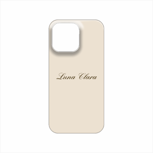iPhone 14 Pro Max LUNA CLARAくすみベージュ ハードカバーケース