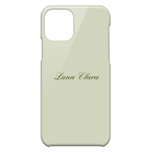 iPhone 11 Pro LUNA CLARAくすみグリーン ハードカバーケース