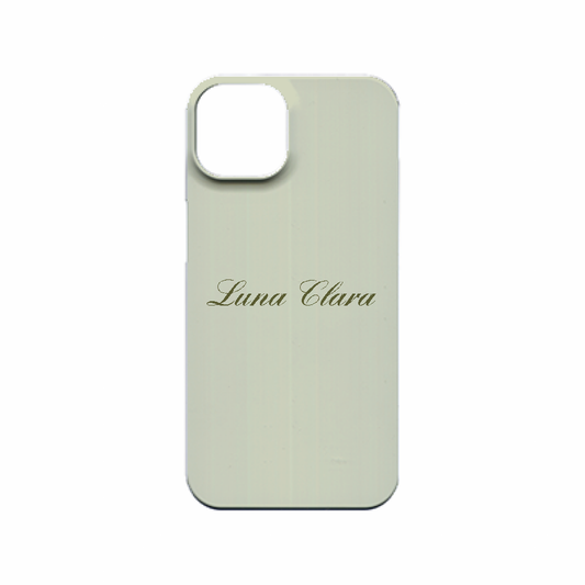 iPhone 13 LUNA CLARAくすみグリーン ハードカバーケース