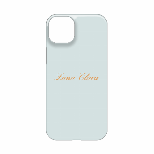 iPhone 15 Plus LUNA CLARAくすみブルー ハードカバーケース