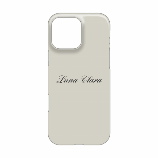 iPhone 16 Pro Max LUNA CLARAくすみグレー ハードカバーケース