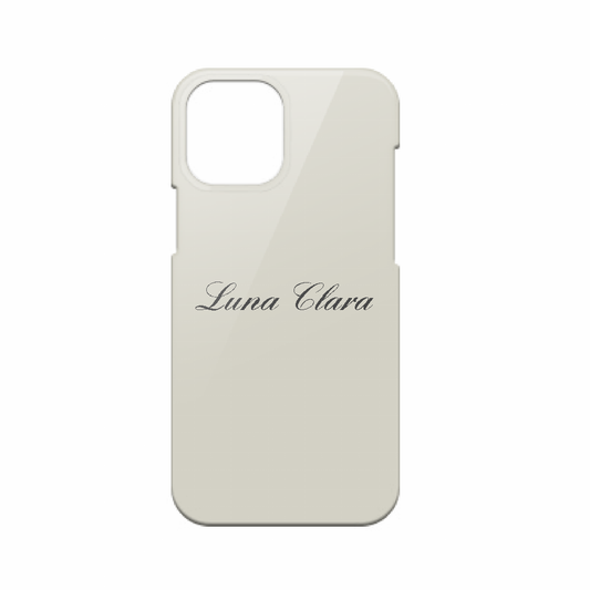 iPhone 12 LUNA CLARAくすみグレー ハードカバーケース