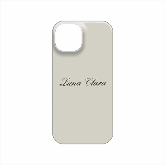 iPhone 14 LUNA CLARAくすみグレー ハードカバーケース