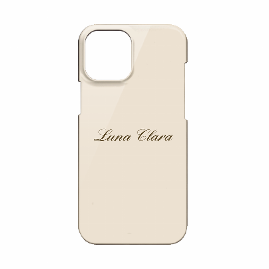 iPhone 12 Pro Max LUNA CLARAくすみベージュ ハードカバーケース
