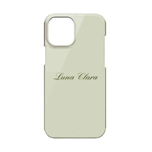iPhone 12 Pro Max LUNA CLARAくすみグリーン ハードカバーケース