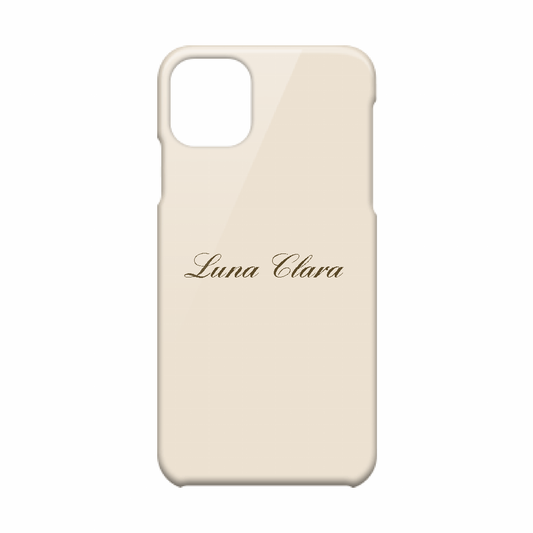 iPhone 11 Pro Max LUNA CLARAくすみベージュ ハードカバーケース