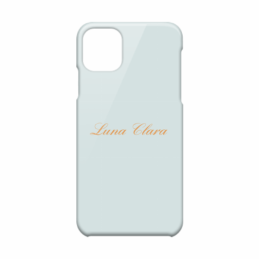 iPhone 11 Pro Max LUNA CLARAくすみブルー ハードカバーケース