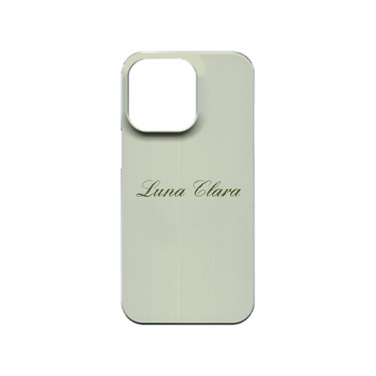 iPhone 13 Pro LUNA CLARAくすみグリーン ハードカバーケース