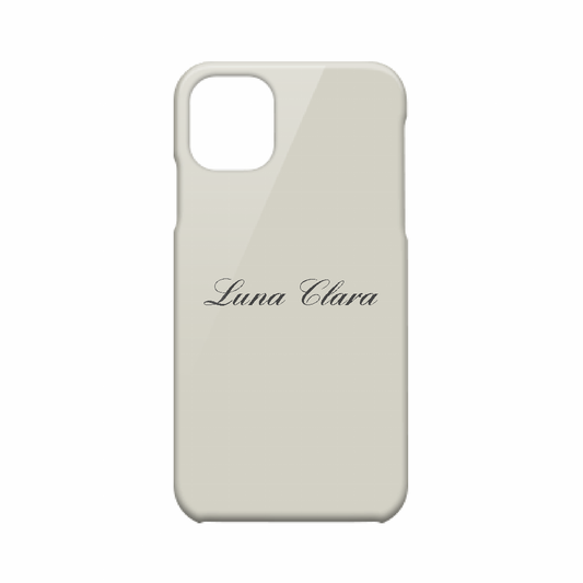 iPhone 11 LUNA CLARAくすみグレー ハードカバーケース