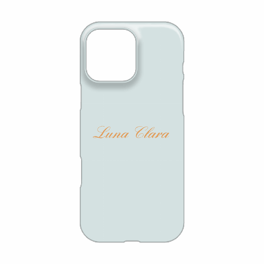 iPhone 16 Pro Max LUNA CLARAくすみブルー ハードカバーケース