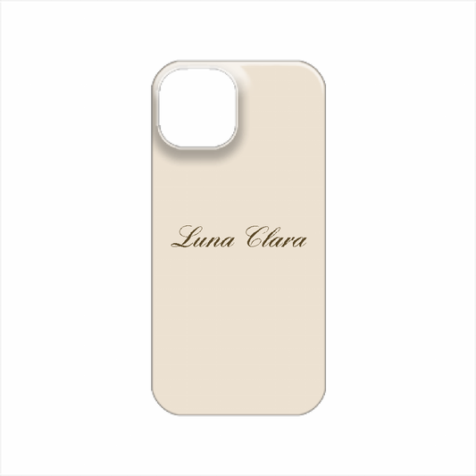 iPhone 14 LUNA CLARAくすみベージュ ハードカバーケース