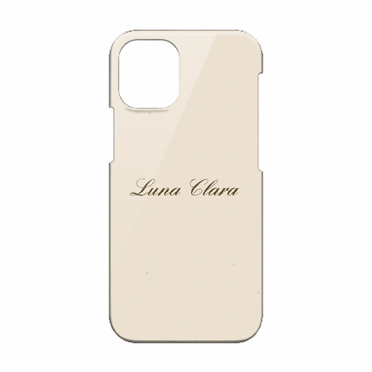 iPhone 12 mini LUNA CLARAくすみベージュ ハードカバーケース