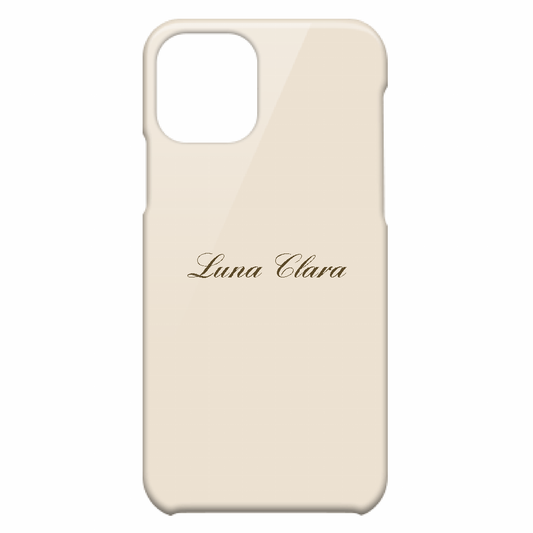 iPhone 11 Pro LUNA CLARAくすみベージュ ハードカバーケース