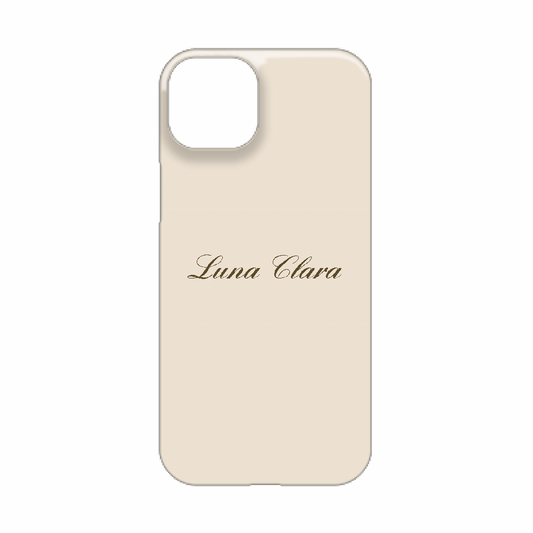 iPhone 15 Plus LUNA CLARAくすみベージュ ハードカバーケース