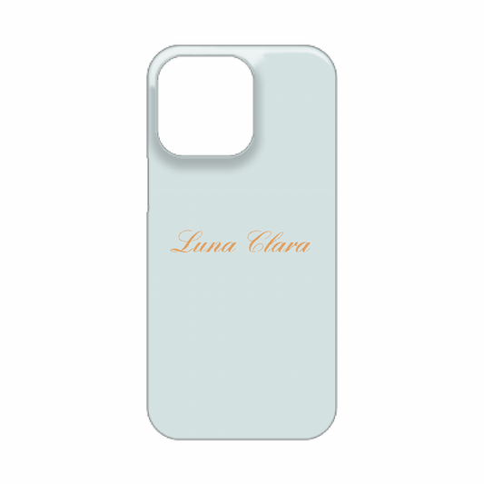 iPhone 15 Pro Max LUNA CLARAくすみブルー ハードカバーケース