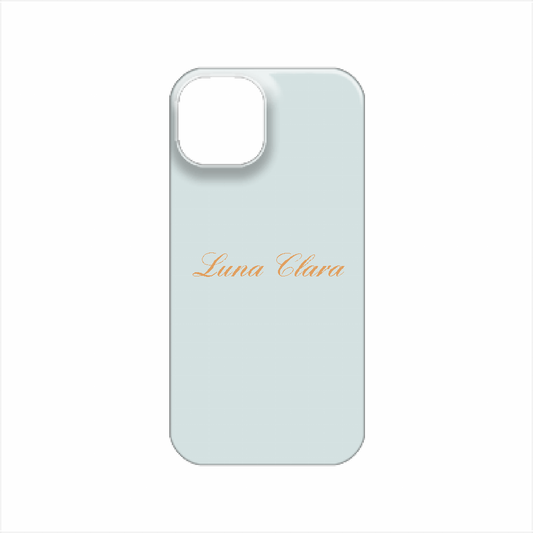 iPhone 14 LUNA CLARAくすみブルー ハードカバーケース