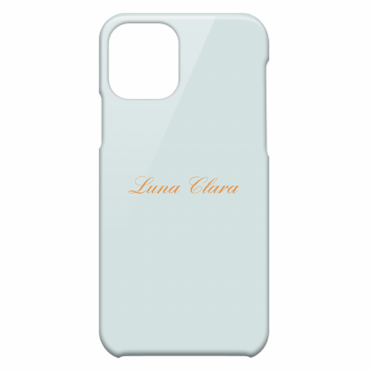 iPhone 11 Pro LUNA CLARAくすみブルー ハードカバーケース