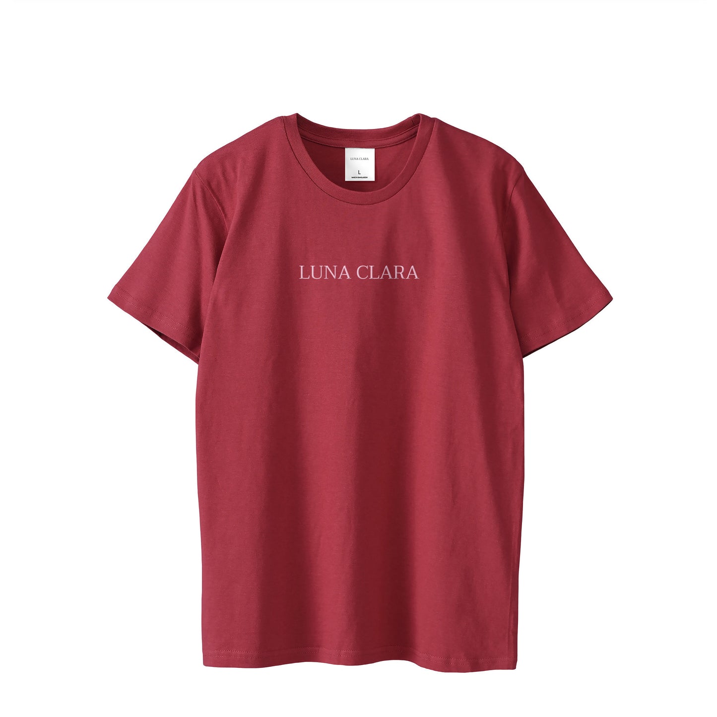 刺繍ロゴTシャツ burgundy image