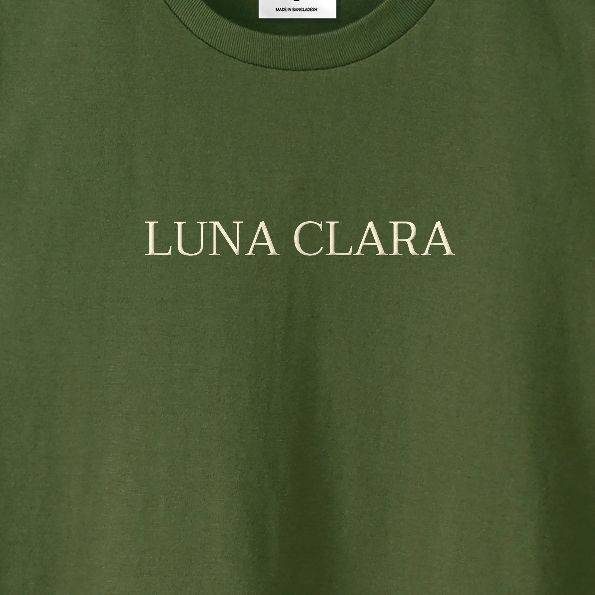 刺繍ロゴTシャツ olive-drab image